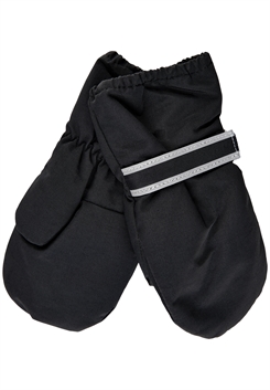 Mikk-line nylon baby mittens - Black
